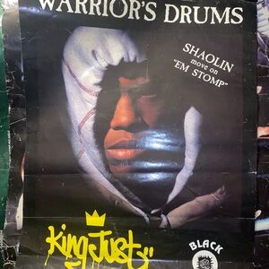 king just warriors drum poster wu tang clan used